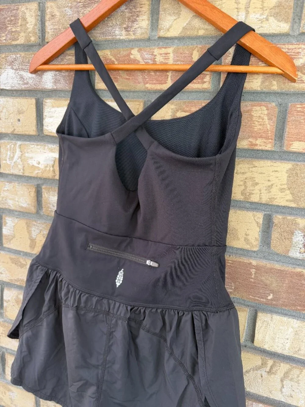 ☀️ Free People FP Movement Righteous Runsie Black Athletic Romper S Modified